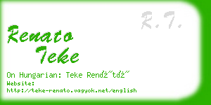 renato teke business card